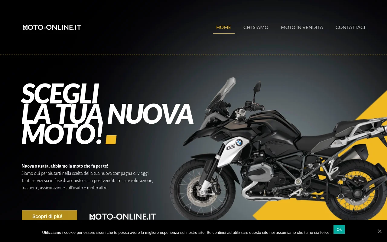 Moto-Online.it — anteprima della vera homepage